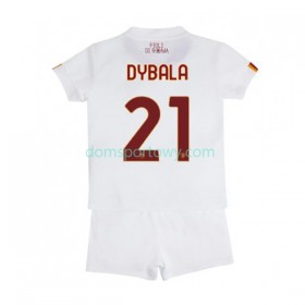 Koszulka AS Roma Paulo Dybala 21 Dziecięcy Wyjazdowe Koszulki Piłkarskie 2022-2023 Krótki Rękaw